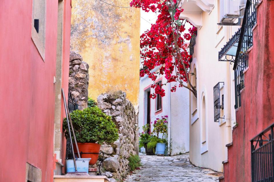 Sinarades village, Corfu