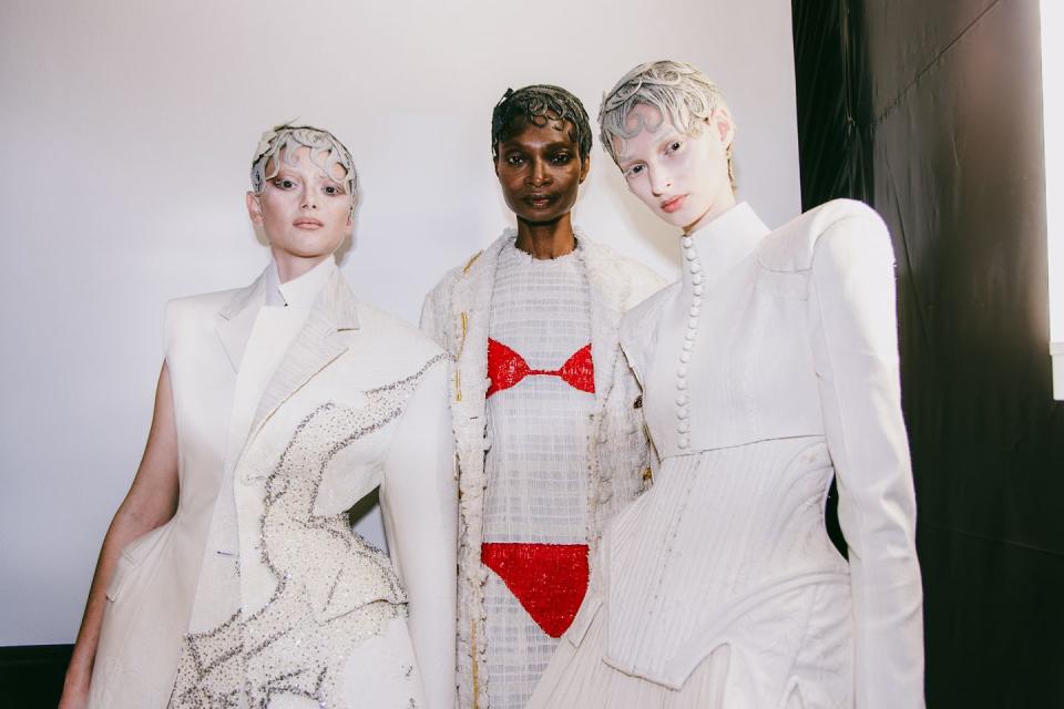 backstage thom browne couture fw24