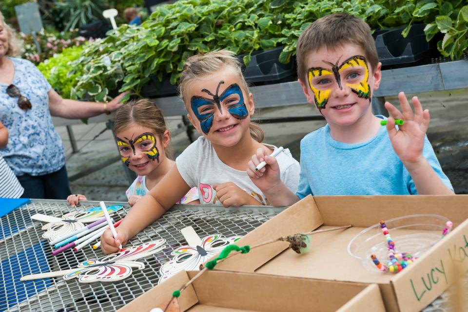 Children’s activities at Stanley’s Greenhouse’s annual Butterfly Festival on Aug. 18, 2018.