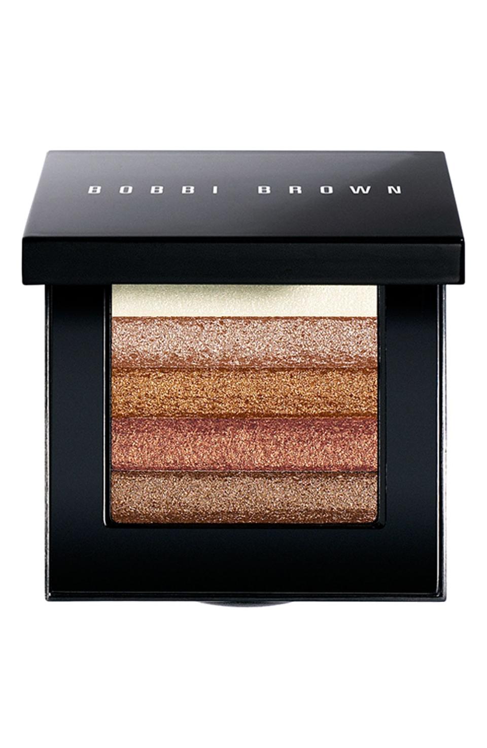 <p><strong>BOBBI BROWN</strong></p><p>nordstrom.com</p><p><strong>$40.80</strong></p><p><a rel="nofollow noopener" href="https://shop.nordstrom.com/s/bobbi-brown-bronze-shimmer-brick-compact/2806471" target="_blank" data-ylk="slk:SHOP;elm:context_link;itc:0;sec:content-canvas" class="link ">SHOP</a></p><p>If a bronzer, blush, and highlighter had a baby, the love child would be the cult-favorite Bobbi Brown Shimmer Brick Compacts. We even prefer this classic product to their individual highlighters. The gradient mix of shades, when applied from the apple of the cheek up toward the temple, imparts the most realistic warmth.</p>