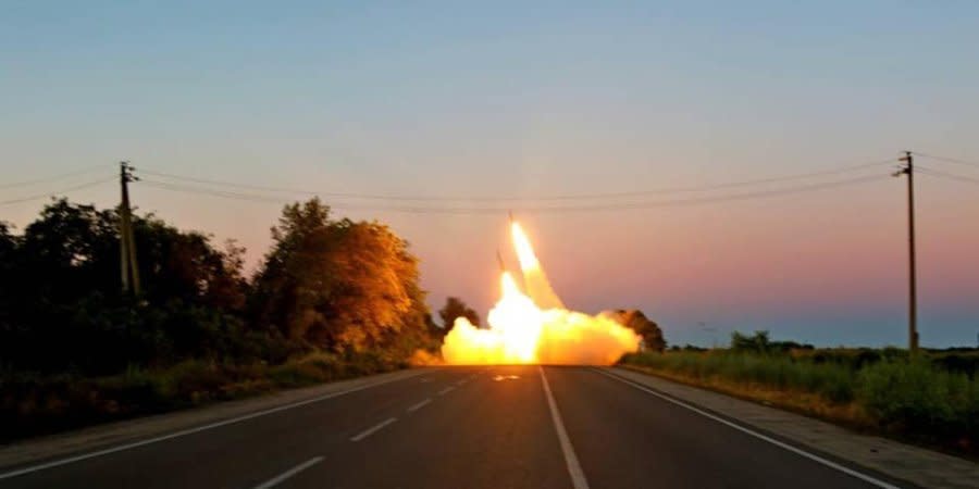 The use of HIMARS anti-aircraft missiles by defenders of Ukraine