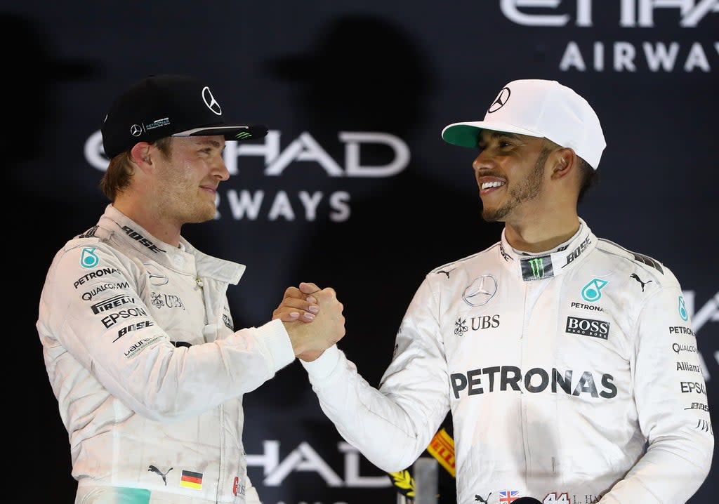 Lewis Hamilton y Nico Rosberg soportaron una feroz rivalidad (Getty)