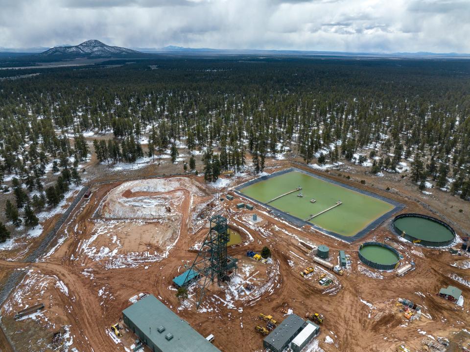 An ariel view of Pinyon Plain Mine in Coconino County. The designation of a national monument would ban new mining operations in the proposed area near the Grand Canyon.