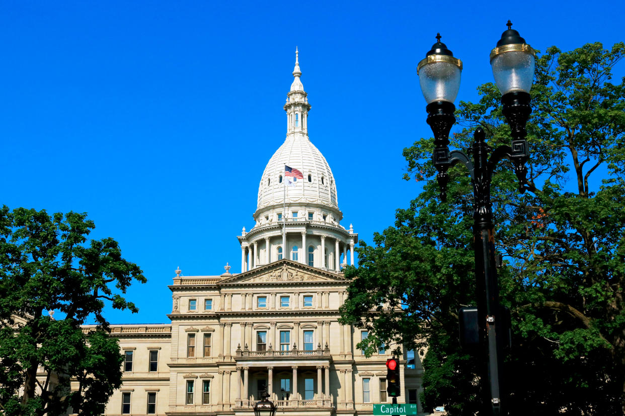 Michigan State Capitol Building in Lansing - Credit: Education Images/Universal Images Group/Getty Images