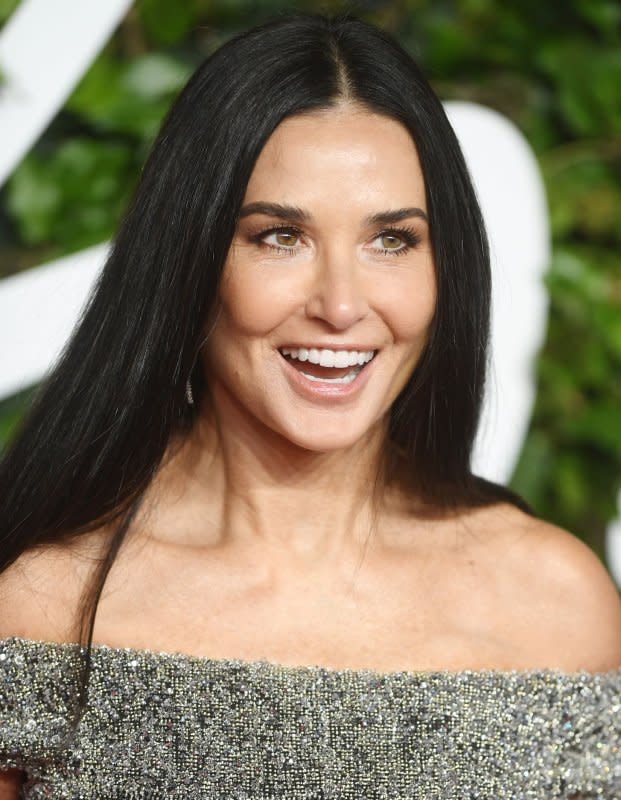 Demi Moore attends The Fashion Awards at Royal Albert Hall in London on November 29, 2021. The actor turns 61 on November 11. File Photo by Rune Hellestad/UPI