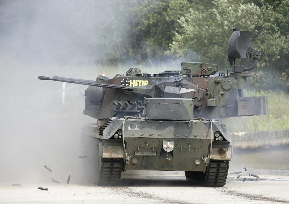 Deutscher Luftabwehrpanzer des Typs Gepard. (Bild: Reuters)