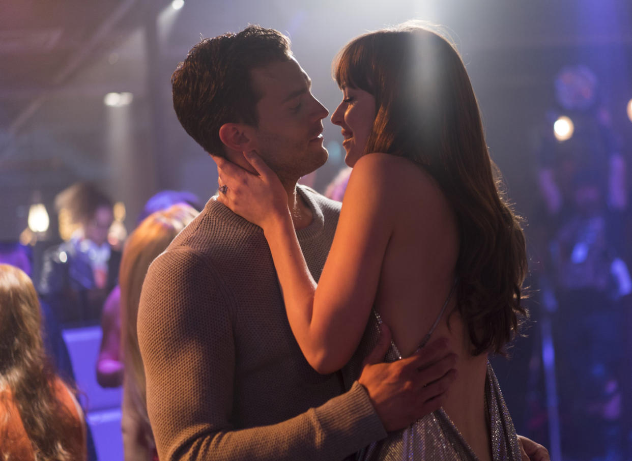 A scene from erotic thriller <i>Fifty Shades Freed</i> (Universal)