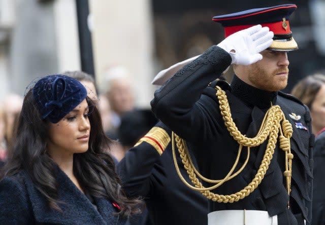 The Duke and Duchess of Sussex celebrated the birth of their son while also having some behind-the-scenes struggles in 2019.