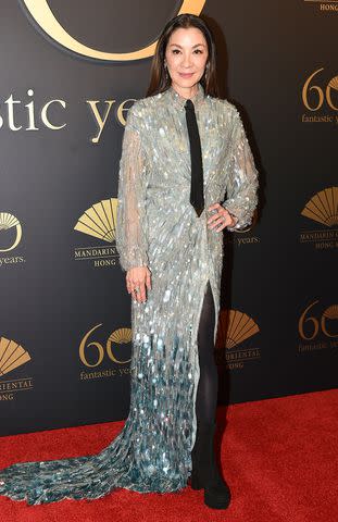 <p>VCG/VCG via Getty </p> Michelle Yeoh attends the anniversary gala of Mandarin Oriental Hong Kong.