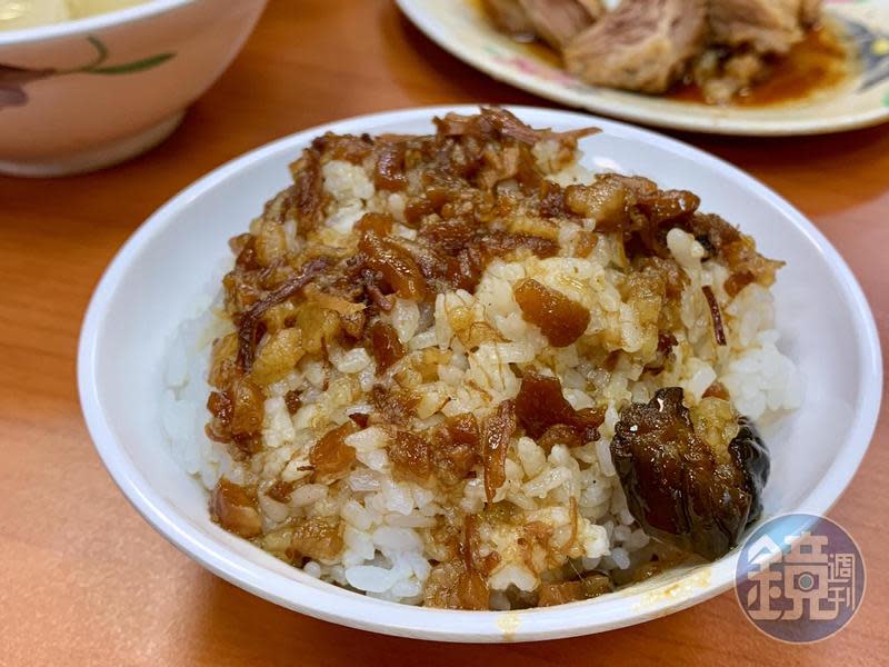 「黃記魯肉飯」開業超過30年，是台北晴光商圈的人氣名店。