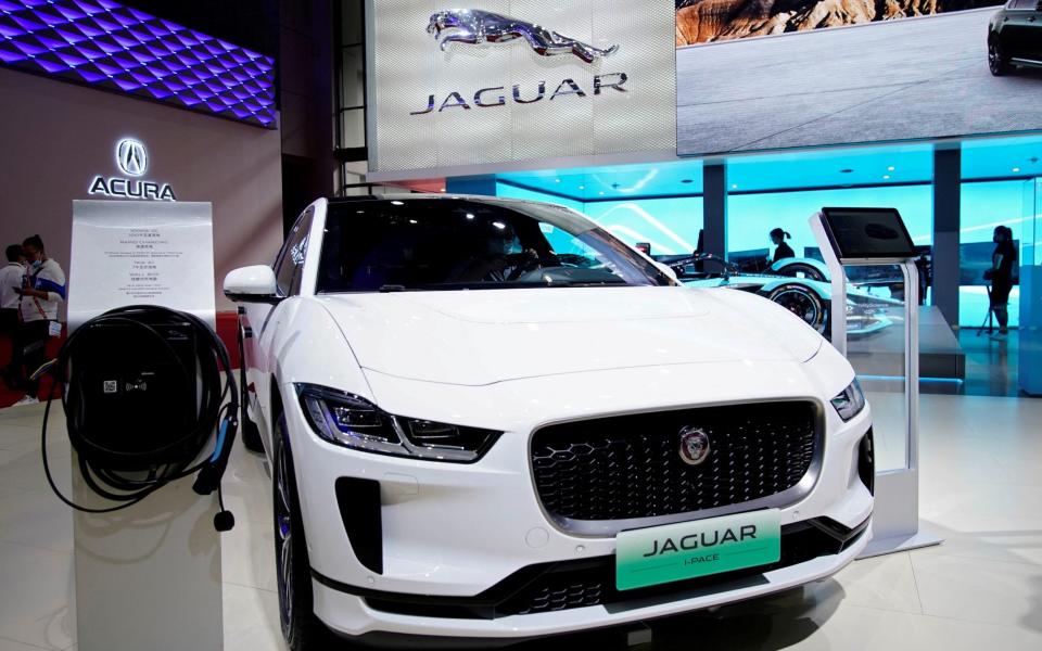 incoming electric Jaguar