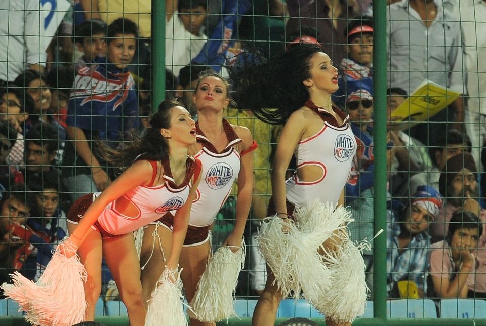 Cheerleaders and Celebrities at IPL