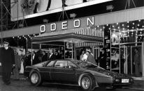 <b>For Your Eyes Only – 1981</b><br><br> One of the Lotus Esprit cars used in the film in front of the Odeon Leicester Square for the 'For Your Eyes Only' film premiere. <br><br> (Copyright: REX)