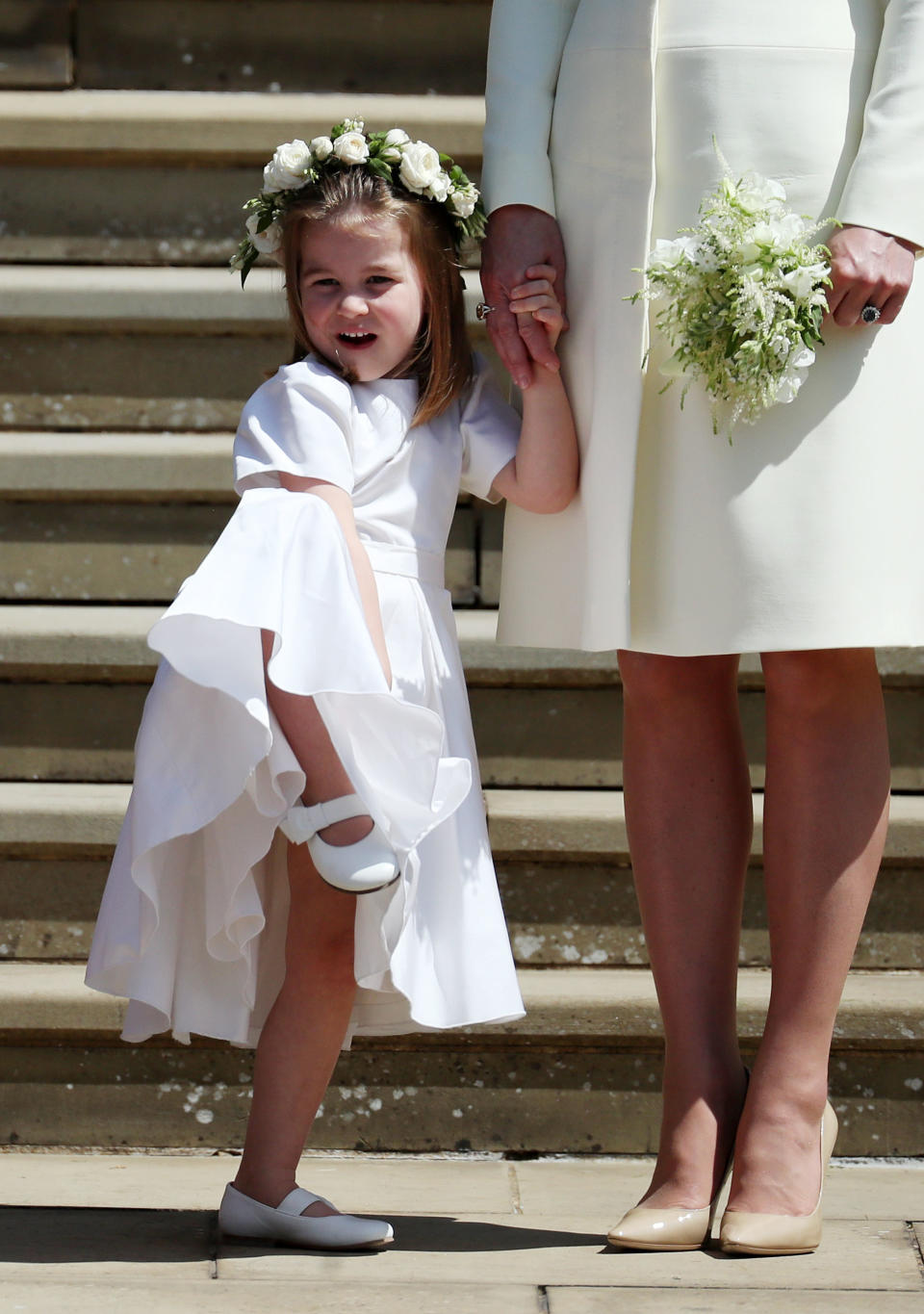 The adorable tot looked so grown up. Photo: Getty Images