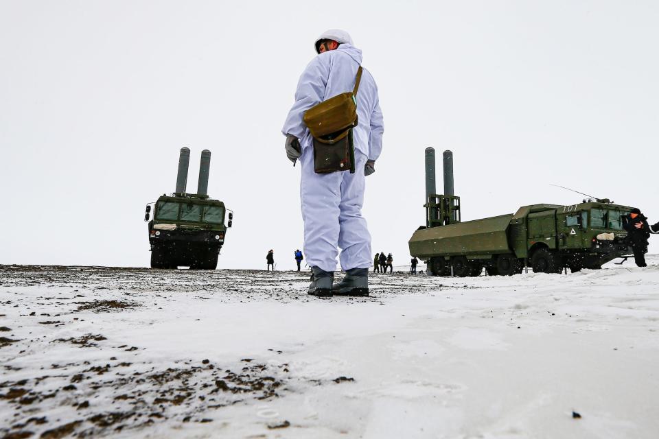 Russia Arctic military base Nagurskoye Bastion