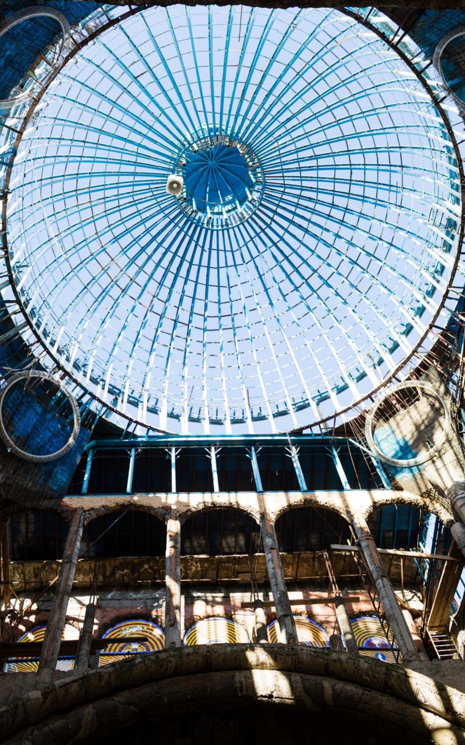 The unfinished 125-foot-tall cupola of the church-cathedral project - Credit: GIANFRANCO TRIPODO/NYTNS / Redux / eyevine