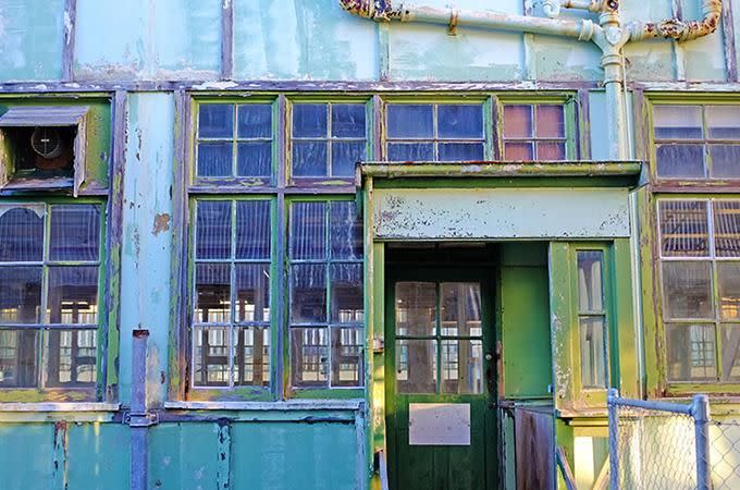 One of the disused workshops. Photo: Chris Ashton