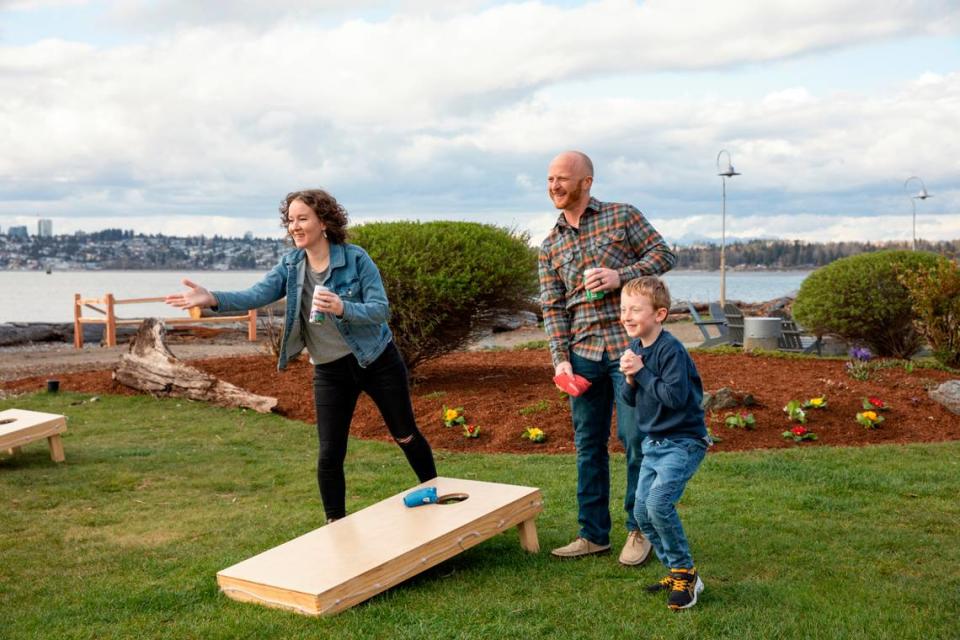 Outdoor lawn games at Semiahmoo Resort in Blaine, WA.