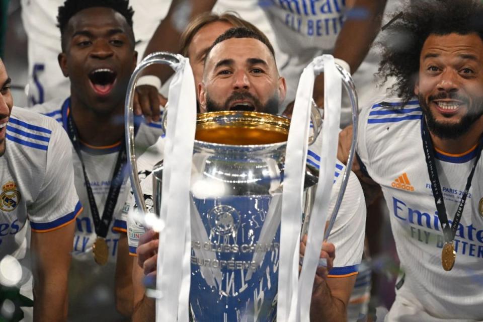 Karim Benzema won the Champions League player of the tournament  (AFP via Getty Images)