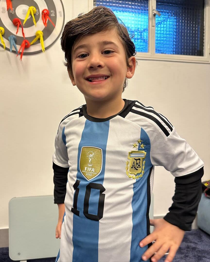 Ciro es el más pequeño del clan Messi-Roccuzzo. Tiene 6 años y nació el 11 de marzo de 2018