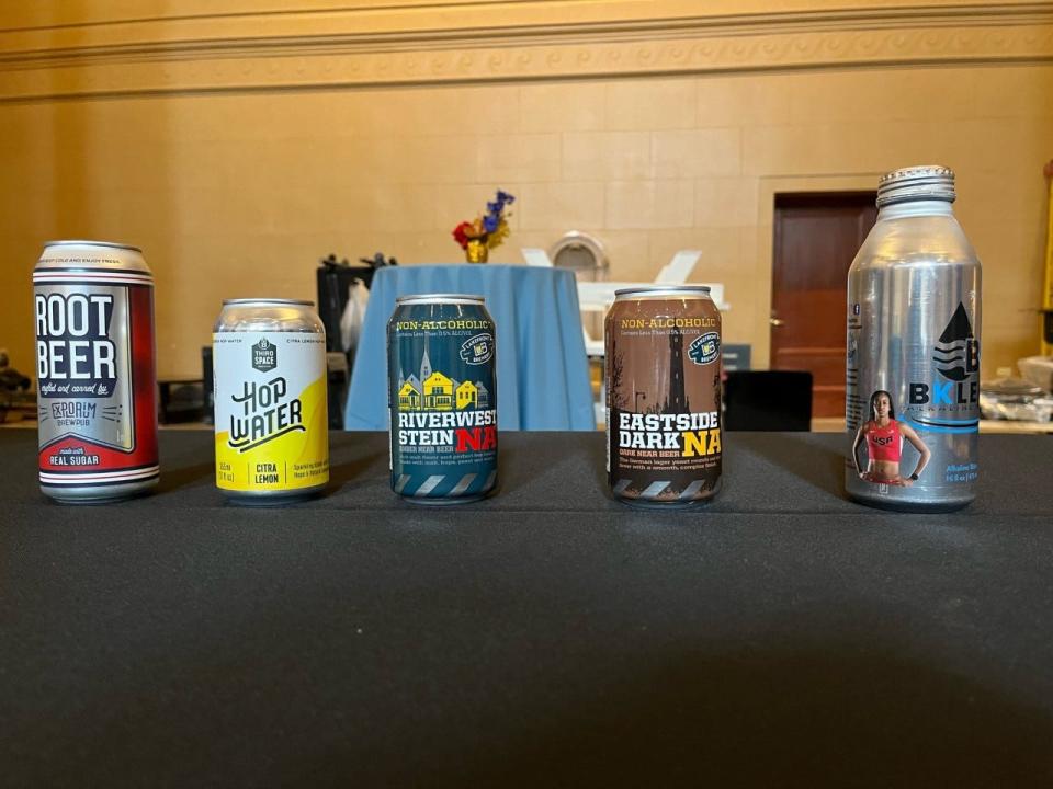 Milwaukee breweries offered non-alcoholic beverages at the beer garden inside Chicago's Union Station, encouraging people to visit Milwaukee this summer season.