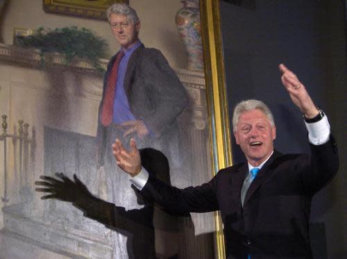 Bill Clinton Monica Lewinsky Blue Dress