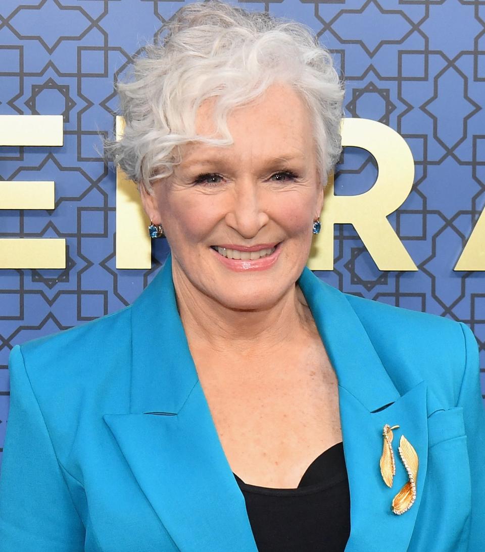 Glenn Close arrives for AppleTV+'s "Tehran" season 2 premiere at the Robin Williams center in New York, May 4, 2022