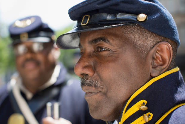 USCT reenactor Derrick L. James<p>Brian Palmer/bxpnyc.com</p>