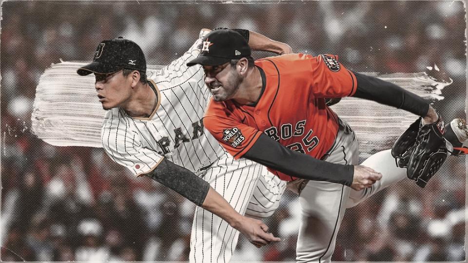 Kodai Senga y Justin Verlander