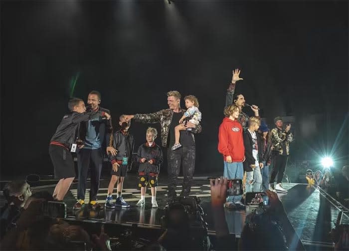 Backstreet Boys con sus hijos