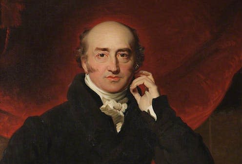 <span class="caption">George Canning, now the second-longest-serving prime minister of the United Kingdom.</span> <span class="attribution"><a class="link " href="https://en.wikipedia.org/wiki/File:George_Canning,_Prime_Minister_of_The_United_Kingdom.jpg" rel="nofollow noopener" target="_blank" data-ylk="slk:Thomas Lawrence, via Wikimedia Commons;elm:context_link;itc:0;sec:content-canvas">Thomas Lawrence, via Wikimedia Commons</a>, <a class="link " href="http://creativecommons.org/licenses/by/4.0/" rel="nofollow noopener" target="_blank" data-ylk="slk:CC BY;elm:context_link;itc:0;sec:content-canvas">CC BY</a></span>