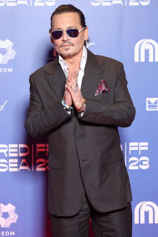 <p>Daniele Venturelli/Getty</p> Johnny Depp on Dec. 1, 2023