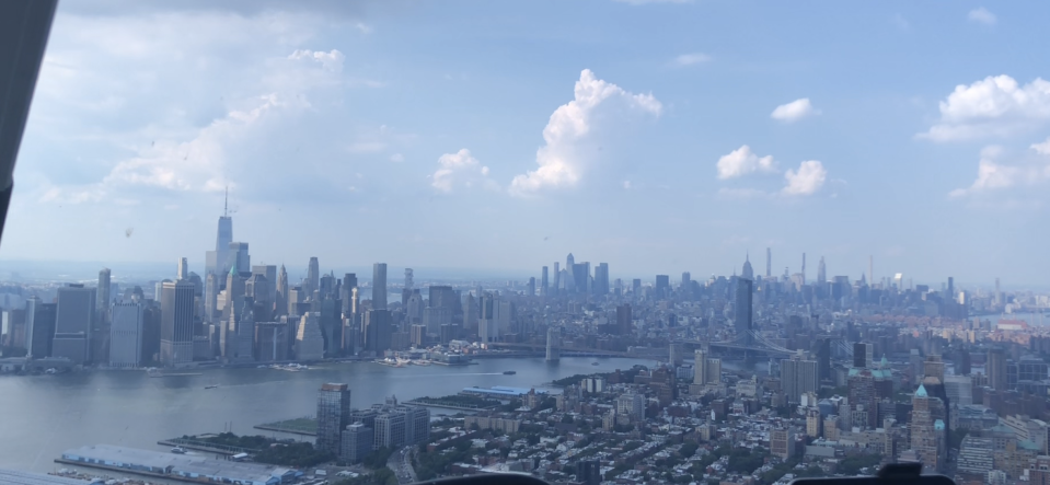 Excellent views of Brooklyn and Manhattan from the Blade ride back to the city.