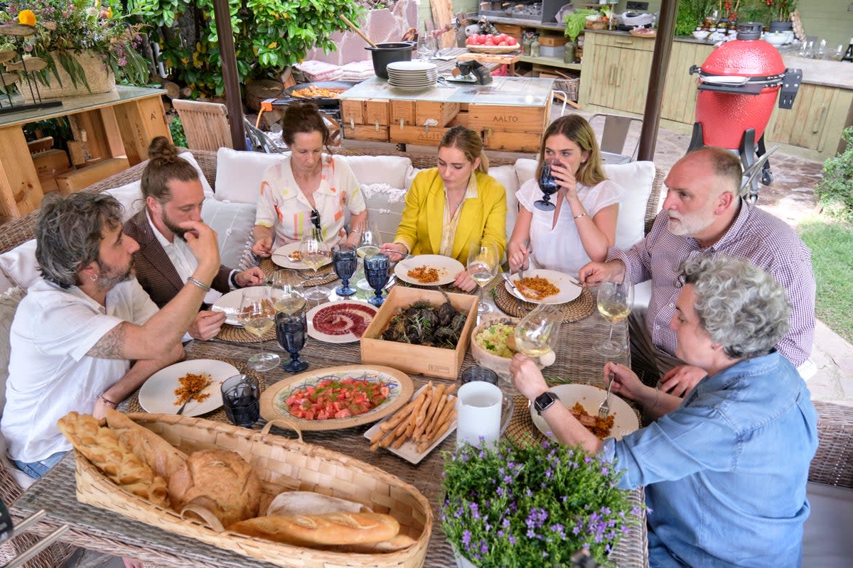 JOSÉ ANDRÉS AND FAMILY IN SPAIN (AP)