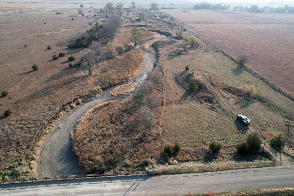 A roughly 2-mile stretch of the Ocheyedan River ran dry this fall in northwest Iowa.
