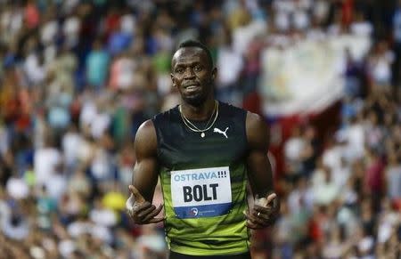 Athletics - Golden Spike Meeting - Ostrava, Czech Republic - June 28, 2017- Jamaica's Usain Bolt in action REUTERS/David W Cerny