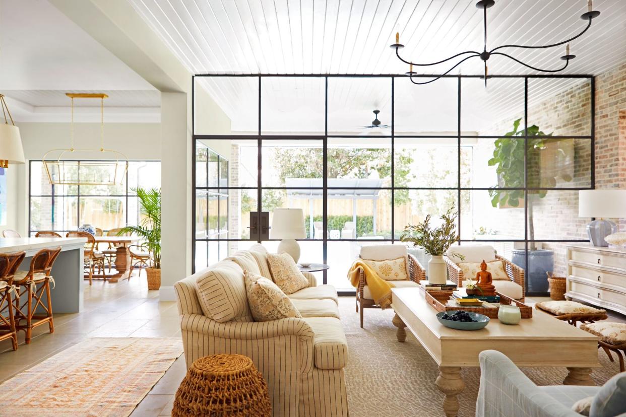 Living room with floor-to-ceiling window