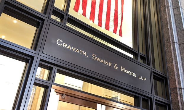 Cravath, Swaine & New York. (Photo: Mike Scarcella/ALM)