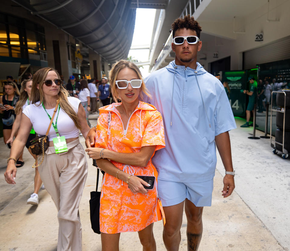 Patrick Mahomes and Wife Brittany Mahomes 