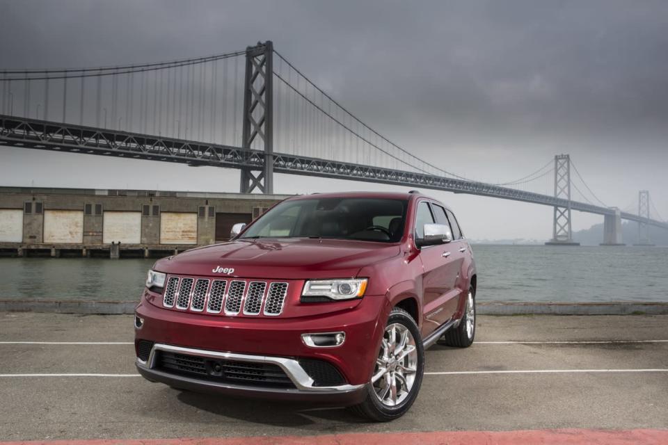 <b>2014 Jeep Grand Cherokee</b>: Jeep's popular Grand Cherokee gets updated for 2014 with an eight-speed automatic transmission and a new, optional diesel, enabling a 740-mile range on a tank of fuel and fuel economy of 30 mpg on the highway.