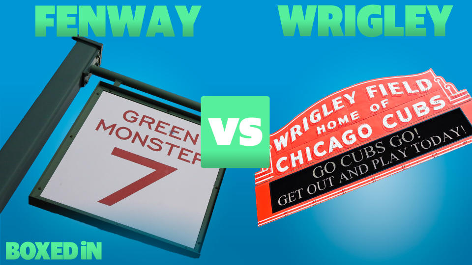 Dan Wetzel, Andy Behrens and Mike Oz debate which is the more iconic ballpark: Wrigley Field or Fenway Park? (Getty Images/Yahoo Sports)