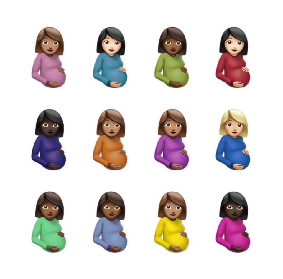 The album art for Drake's "Certified Lover Boy" features 12 pregnant emojis of varying colors and ethnicities.