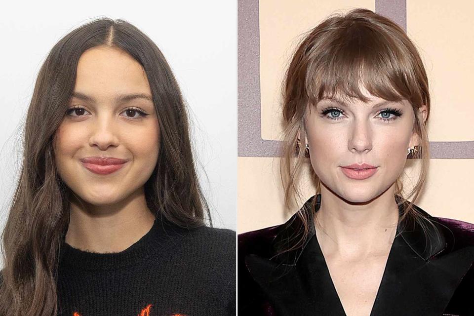 <p>Emma McIntyre/Getty, Dimitrios Kambouris/Getty</p> Olivia Rodrigo; Taylor Swift