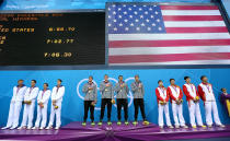 <b>Swimming: Men's 4x200m freestyle relay</b><br>The U.S. men have won this event since 2004, and repeated their feat in London. Michaelp Phelps and Ryan Lochte were members of all three teams. (Photo by Clive Rose/Getty Images)