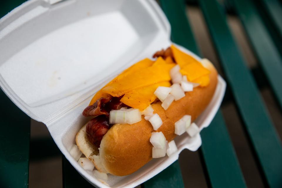 The Cowboy Dog from Frank's Restaurant in Zeeland.