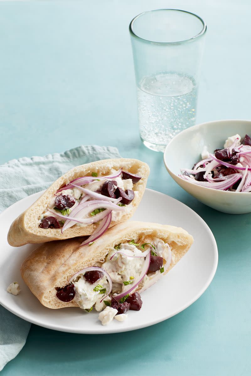 Mediterranean Chicken Salad Sandwiches