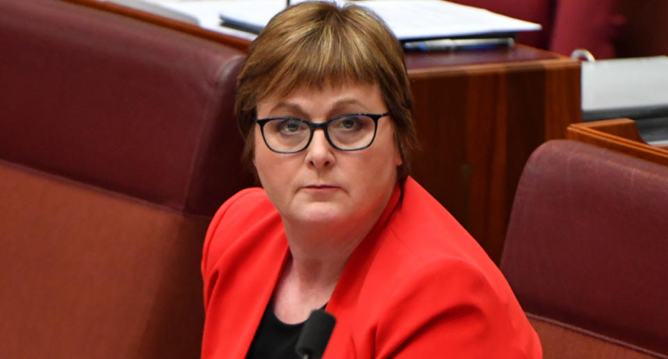 Defence Minister Linda Reynolds is pictured.