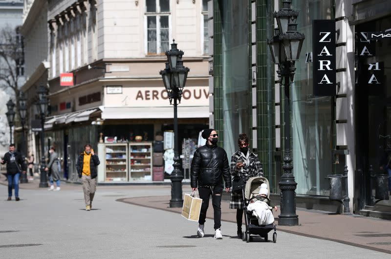 The coronavirus disease (COVID-19) pandemic in downtown Budapest