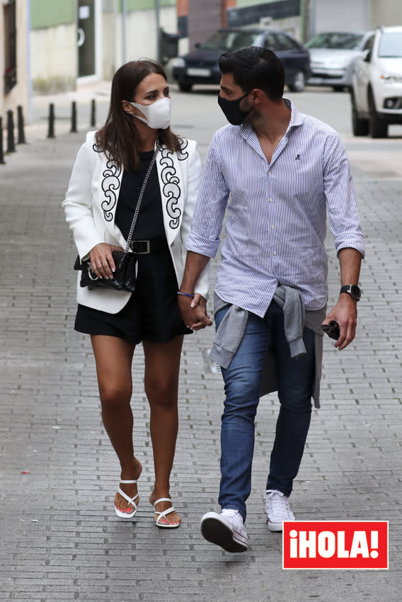 Paula Echevarría con Miguel Torres en Candás, Asturias