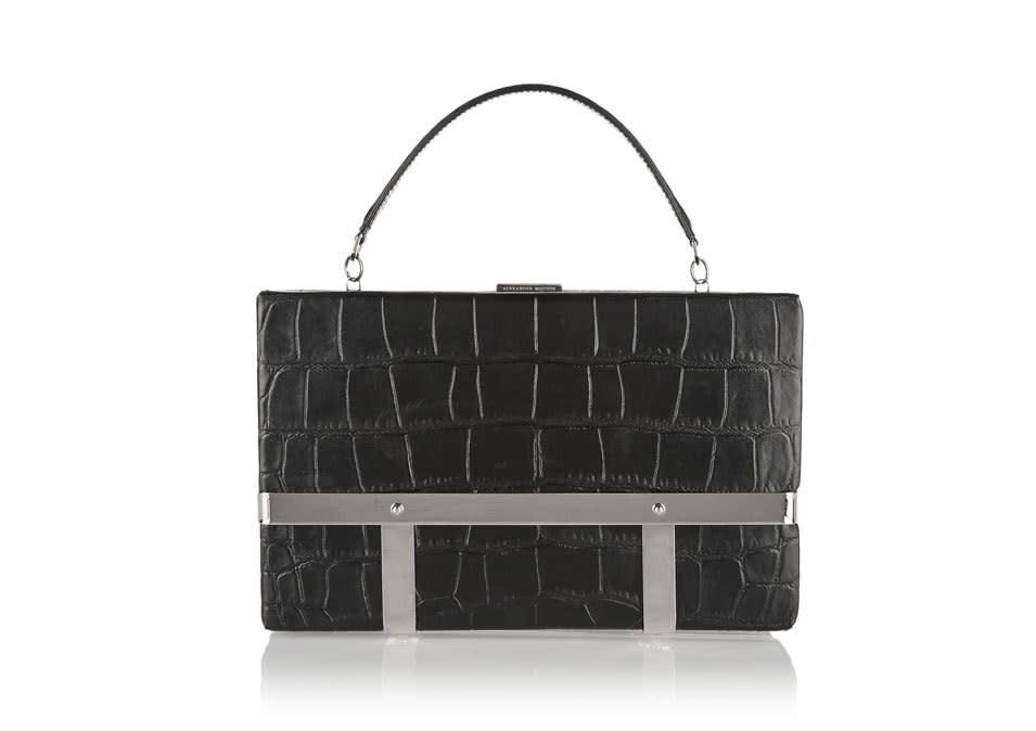 Alexander McQueen Cage Croc-effect Leather Tote, $2,995, net-a-porter.com